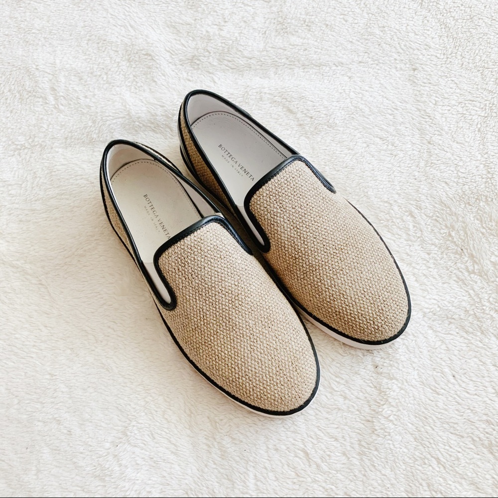 NIB Bottega Veneta Canvas & Leather Sneakers​